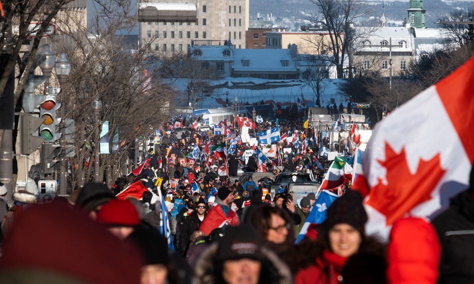 Trwają protesty "Konwoju Wolności" w Kanadzie