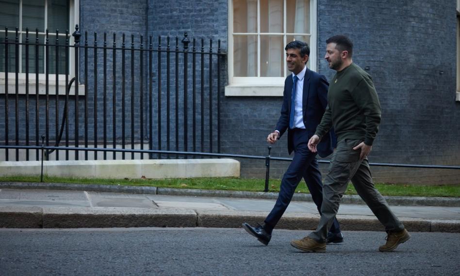 Zełenski z wizytą w Londynie. Premier Sunak nie wykluczył przekazania Ukrainie samolotów