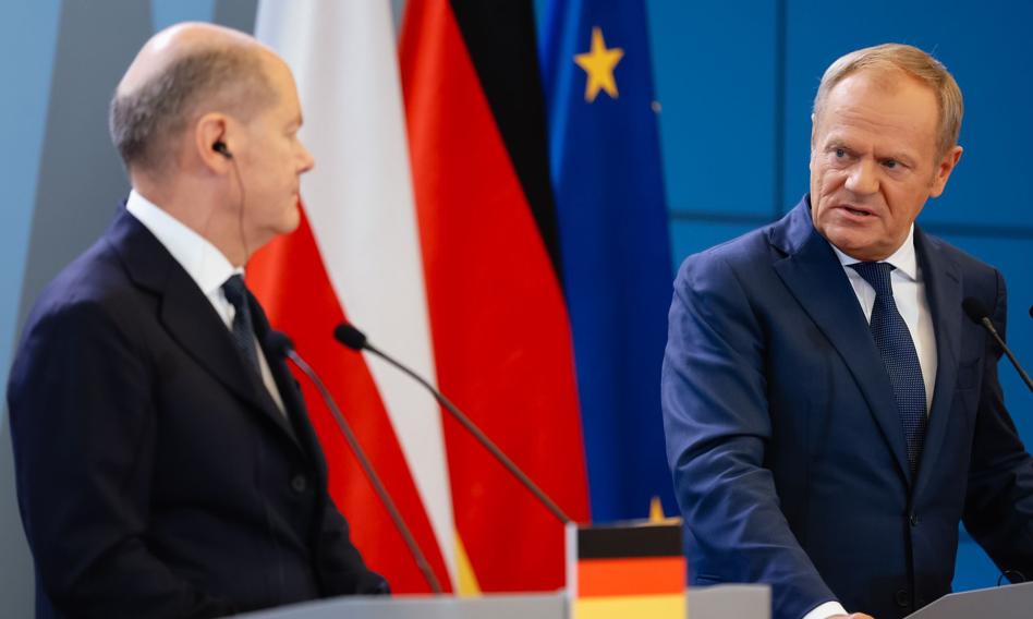 Konferencja Tusk-Scholz: Kanclerz Niemiec mówił w Polsce o reparacjach wojennych